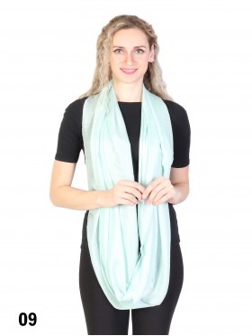 Solid Colour Loop Fashion Scarf